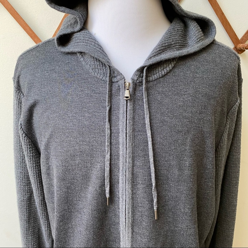 NWT Zachary Prell Cotton Cashmere Zip Hoodie - Picture 2 of 16